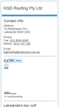 Mobile Screenshot of kgdroofing.com.au