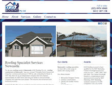 Tablet Screenshot of kgdroofing.com.au